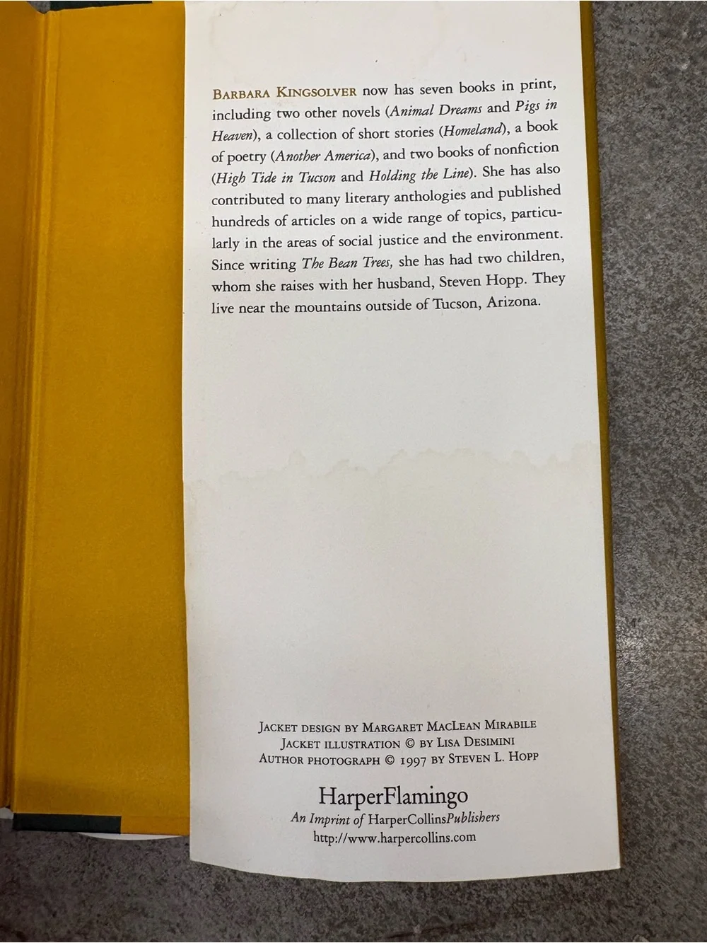 The Bean Trees By Barbara Kingslover Hardcover With Dust Jacket